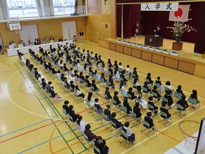 稲沢西小学校　入学式の様子1