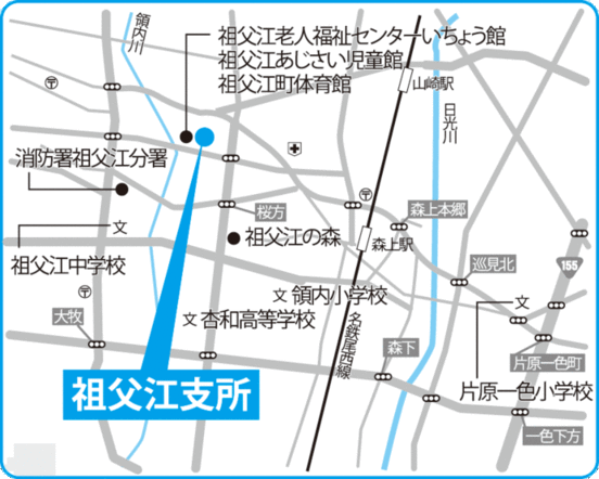 祖父江支所地図