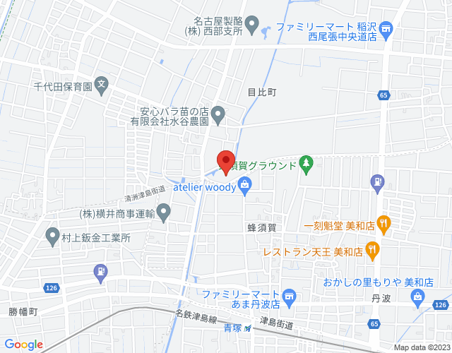 目比親水公園の地図