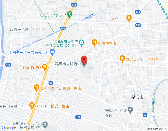 学校開放プール 明治中学校プールの地図