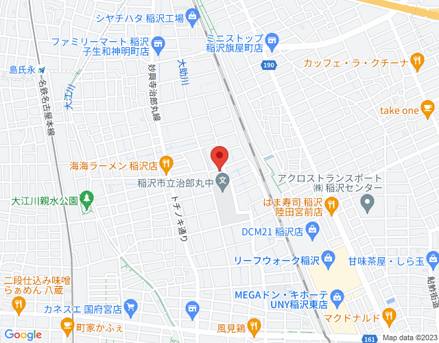 治郎丸プールの地図