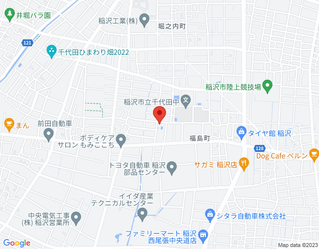 千代田プールの地図