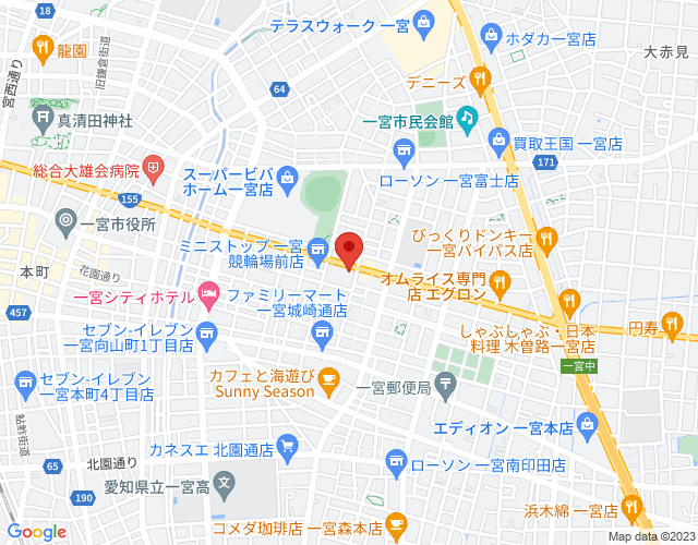 一宮市・稲沢市消防指令センターの地図