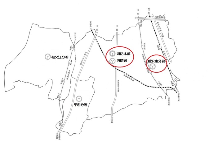 稲沢市地図