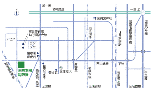 付近の地図