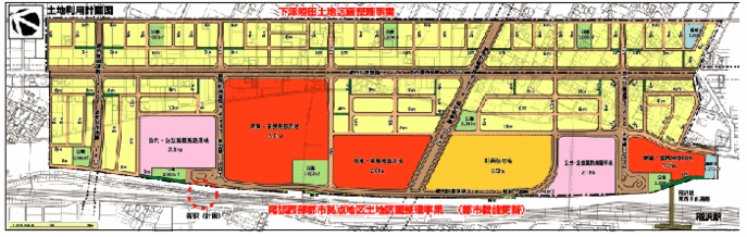 稲沢駅周辺地区　土地利用計画図