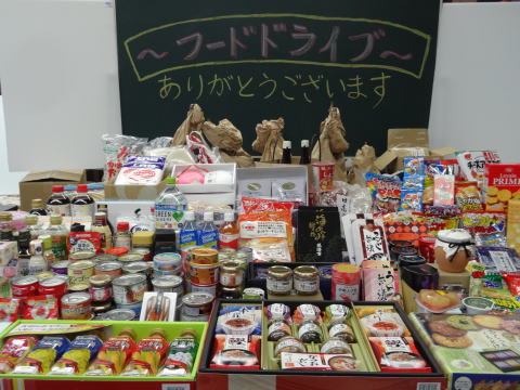 フードドライブにより寄せられた食品