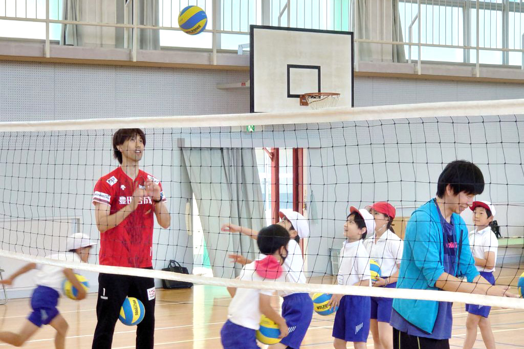 領内小学校 バレー教室
