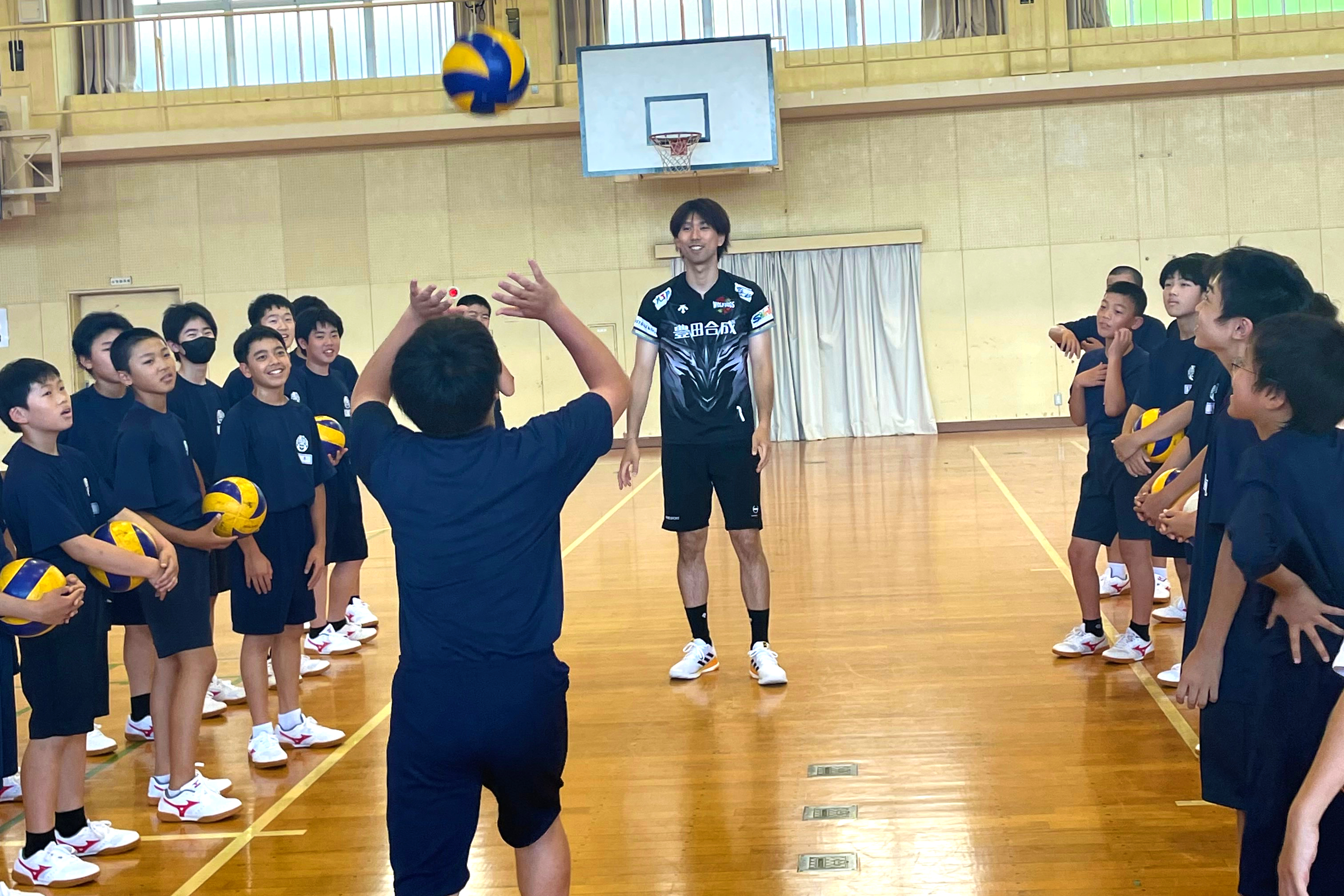 稲沢中学校　バレー教室