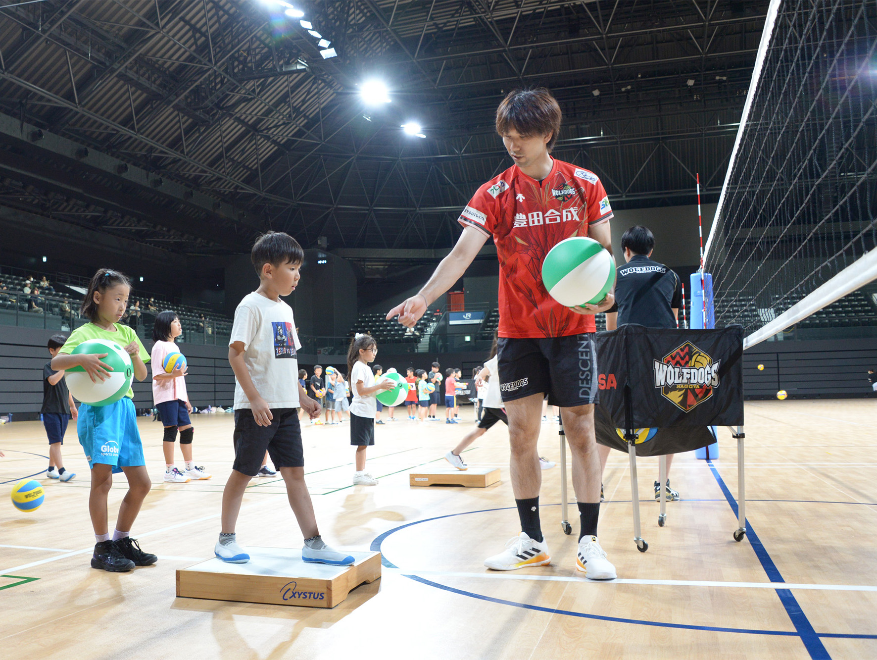 山田選手 バレー教室