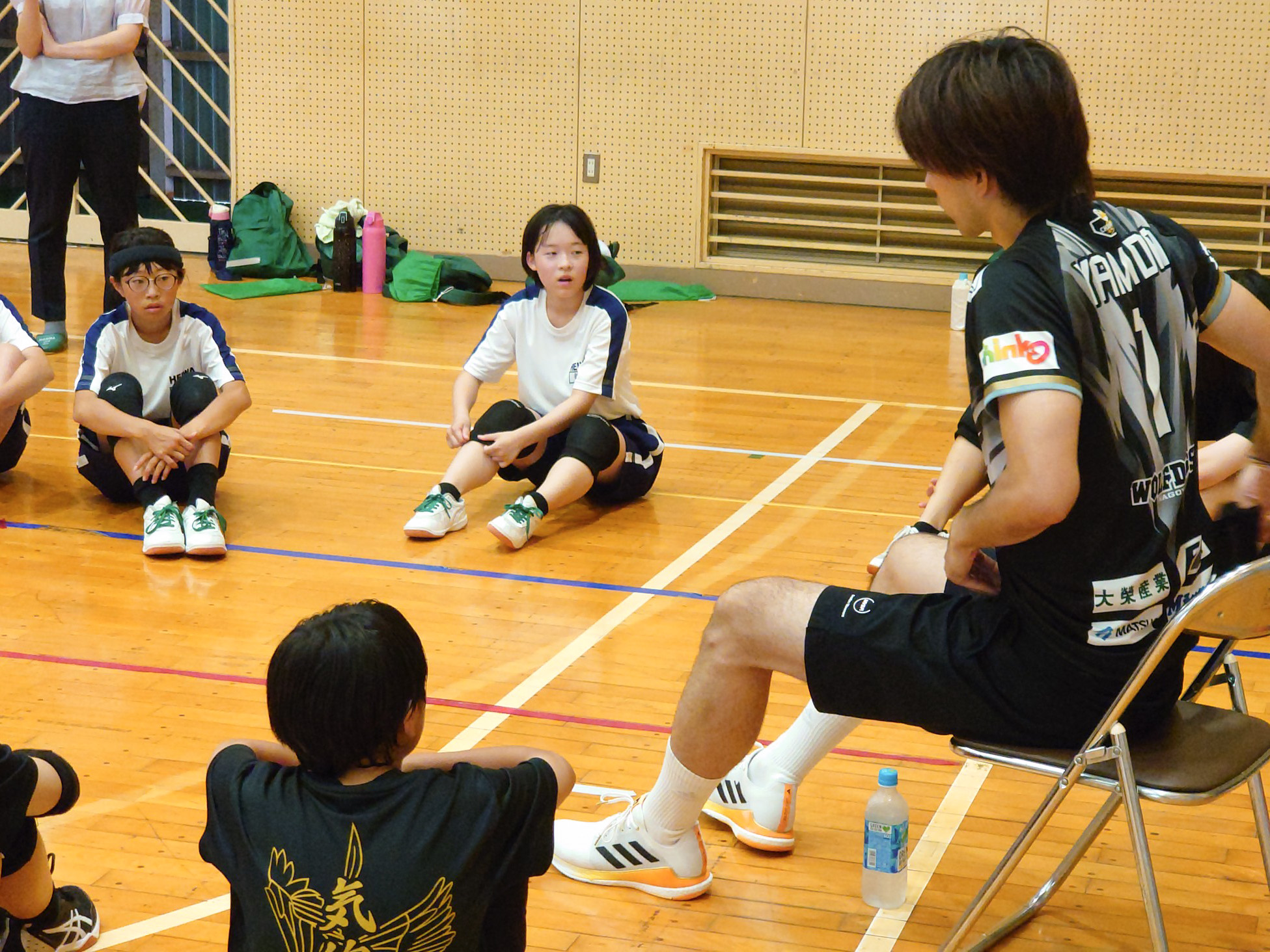 山田選手 平和中学校