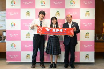 北村蓮太郎さん・中野瑛理香さんと市長