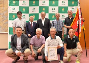 ソフトボール稲沢ゴールドの皆さんと市長