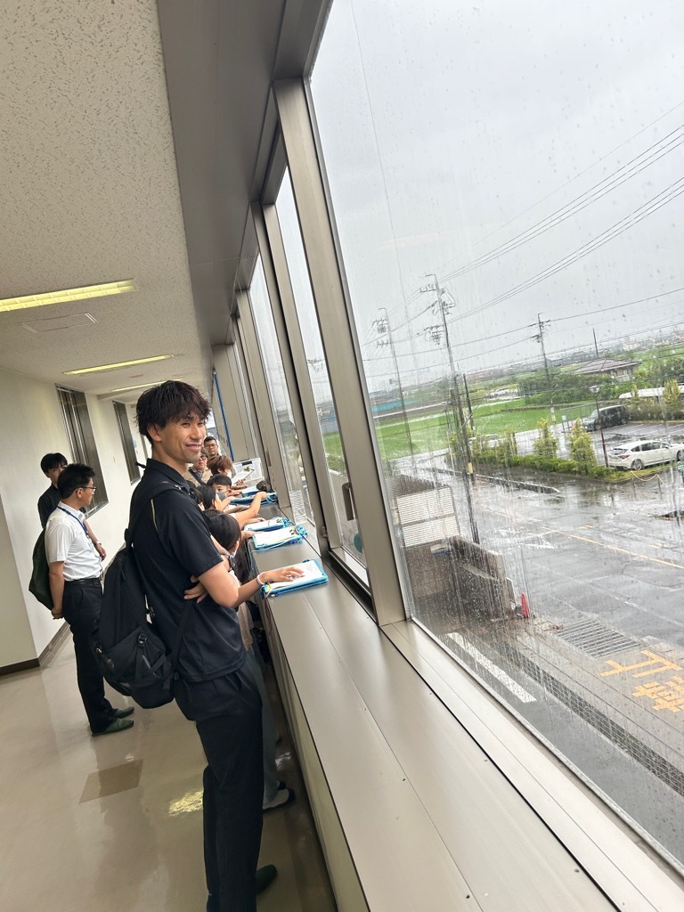 山田選手 環境センター見学