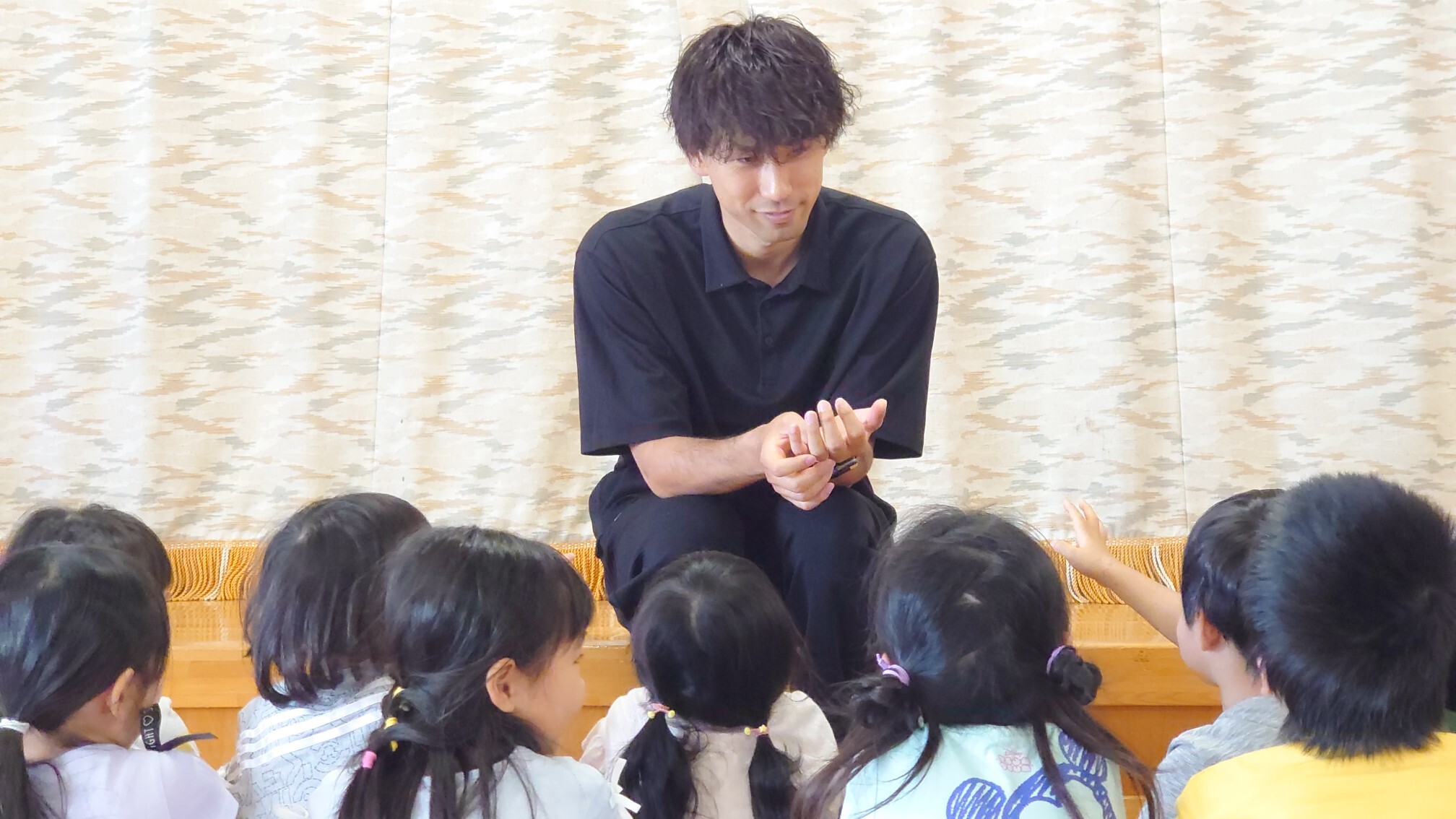 山田選手領内保育園