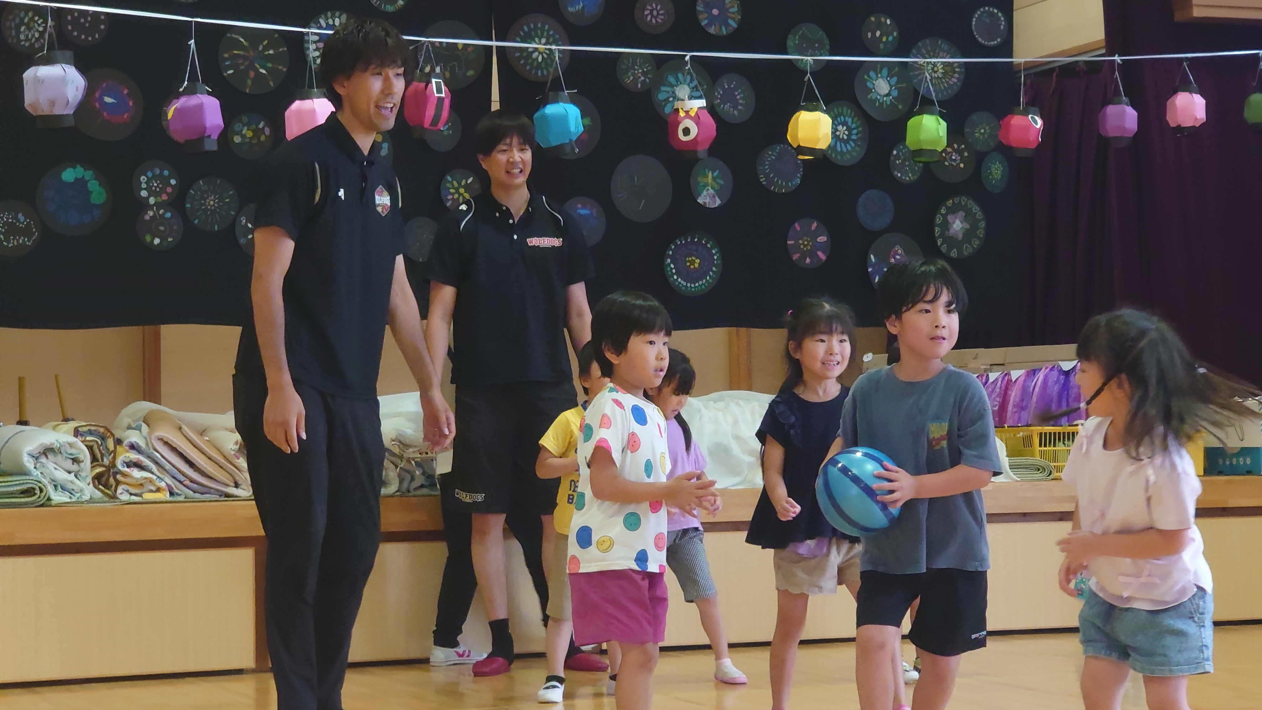 山田選手子生和保育園