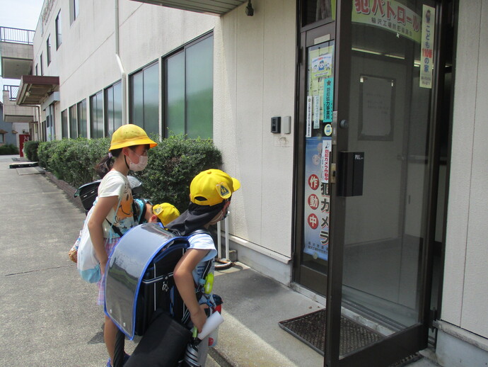 片原一色小学校 訓練の様子