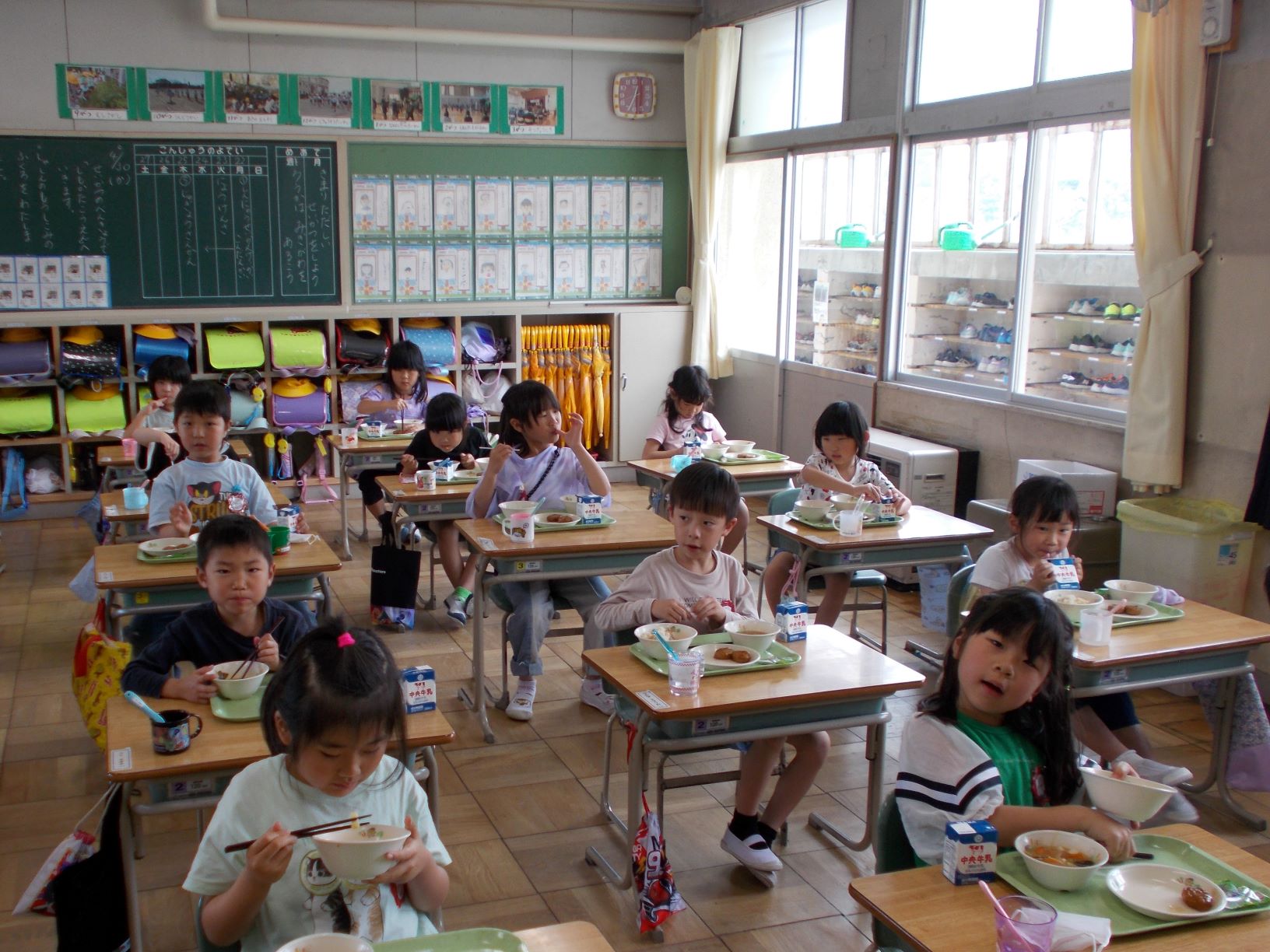 給食おいしいね