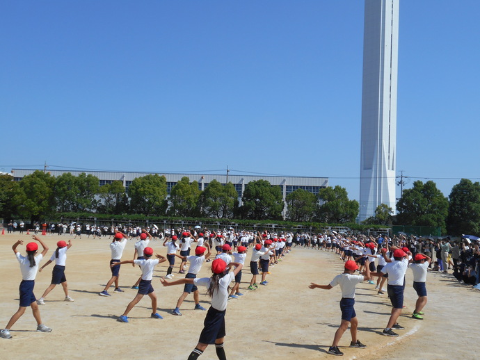 小正小学校 ソーラン節の様子