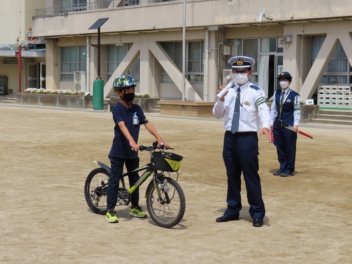 牧川小学校 交通安全教室の様子2