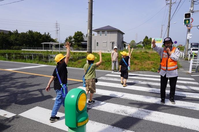 牧川小学校　交通安全教室の様子1