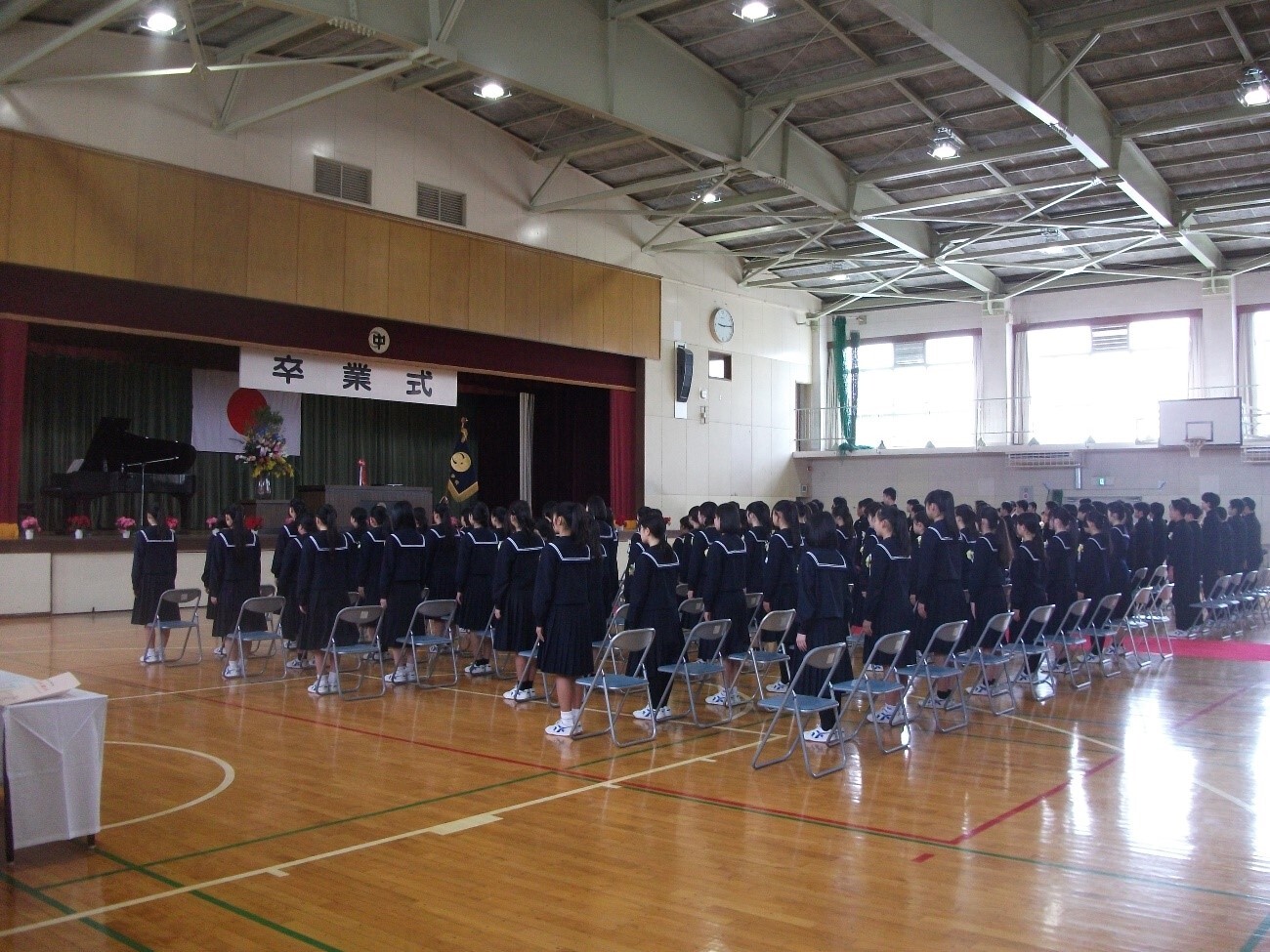 温かい空気に包まれた卒業式