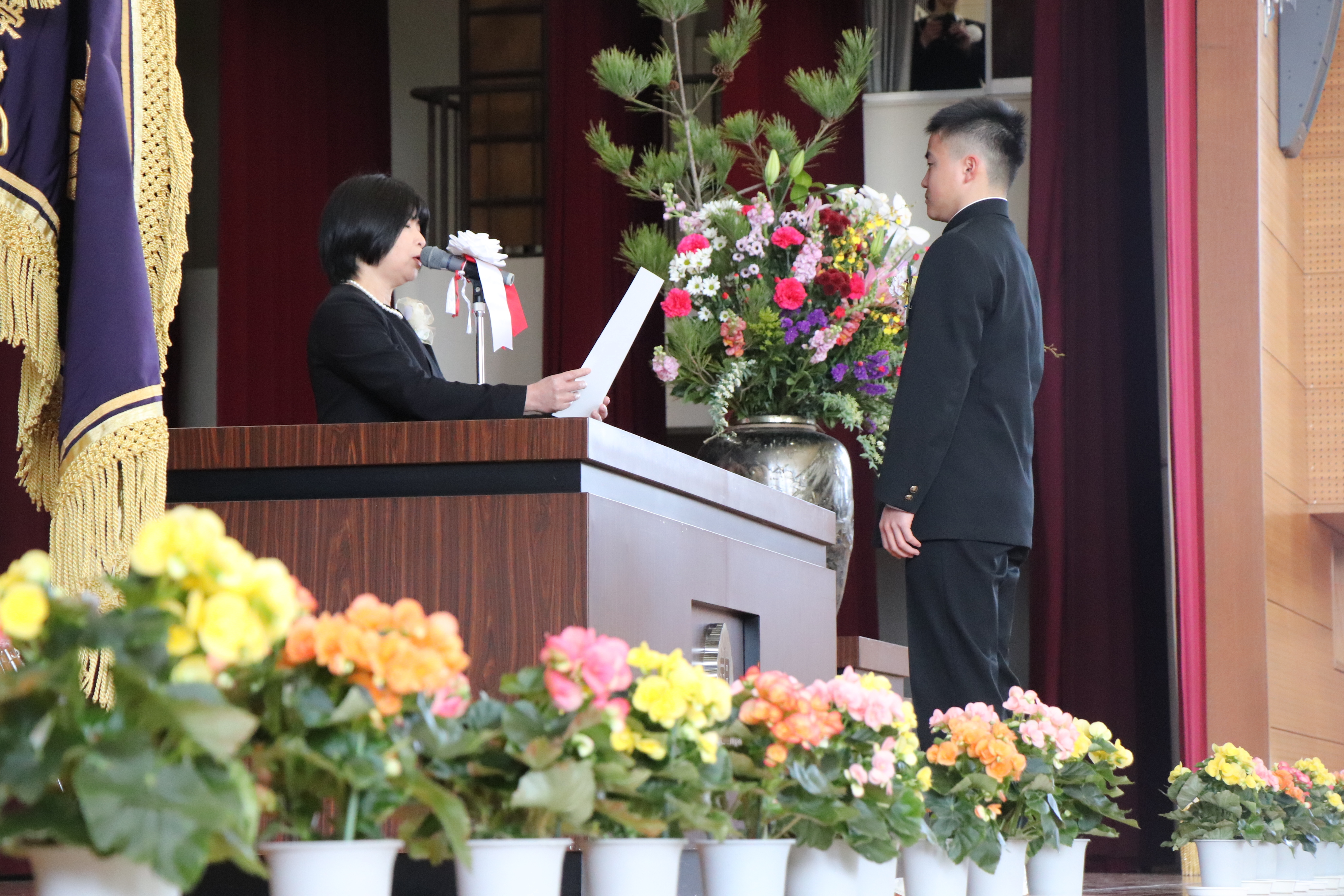 卒業証書授与