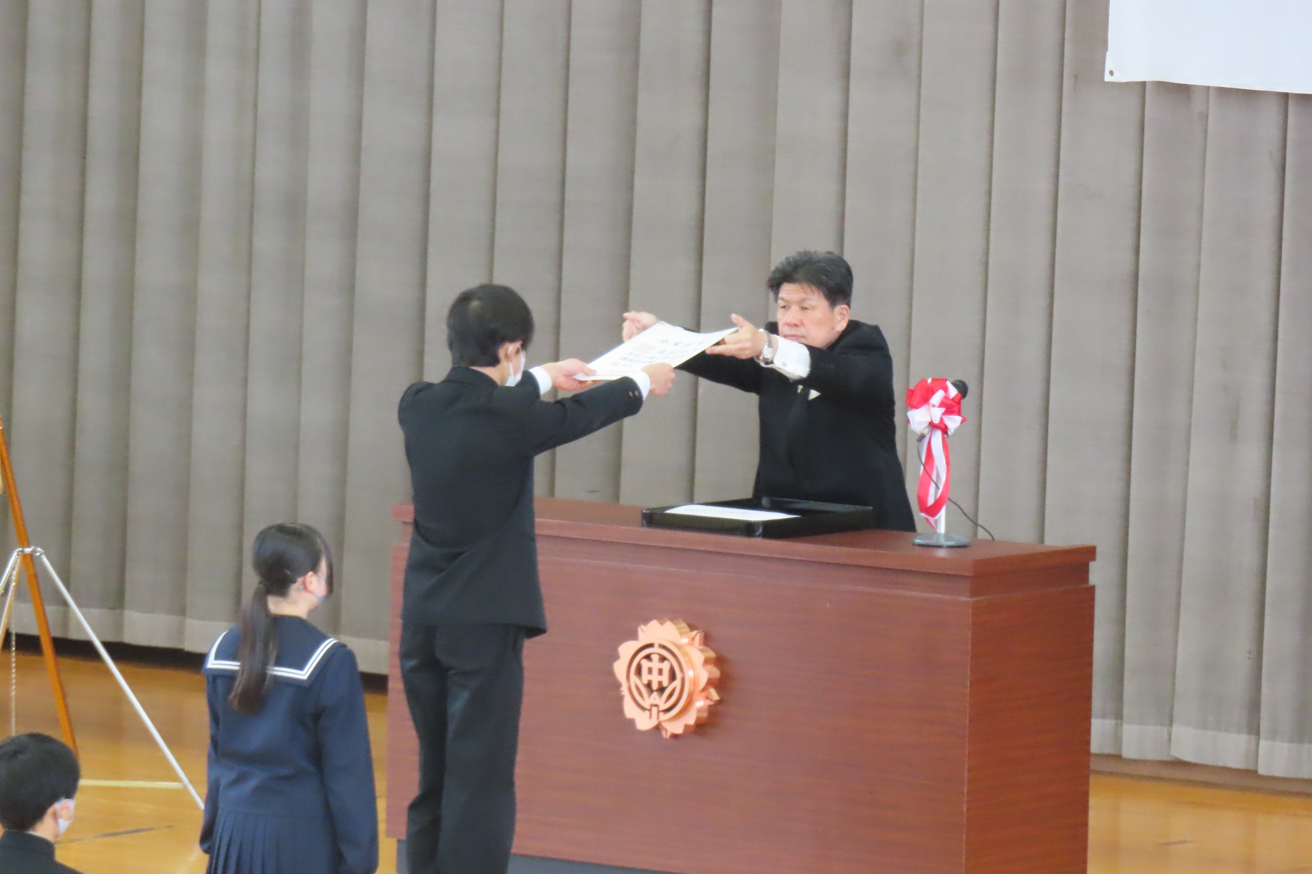 卒業証書授与