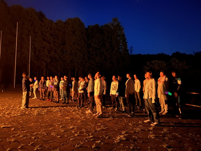 小正小学校 キャンプファイヤーの様子