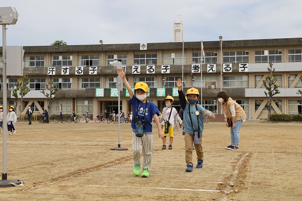 稲沢北小 交通安全教室の様子1