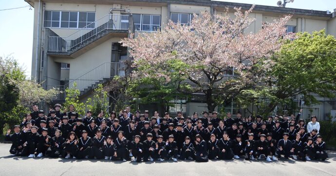 千代田中学校 新入生集合写真