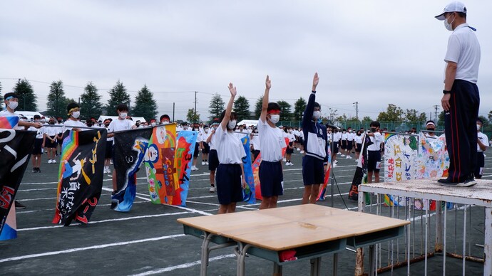 稲沢西中 体育祭の様子