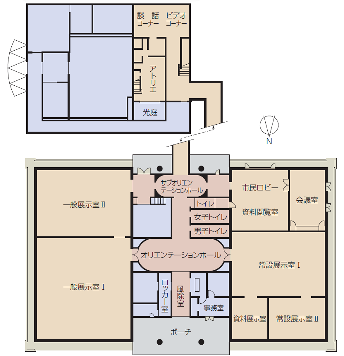 荻須記念美術館フロアマップ