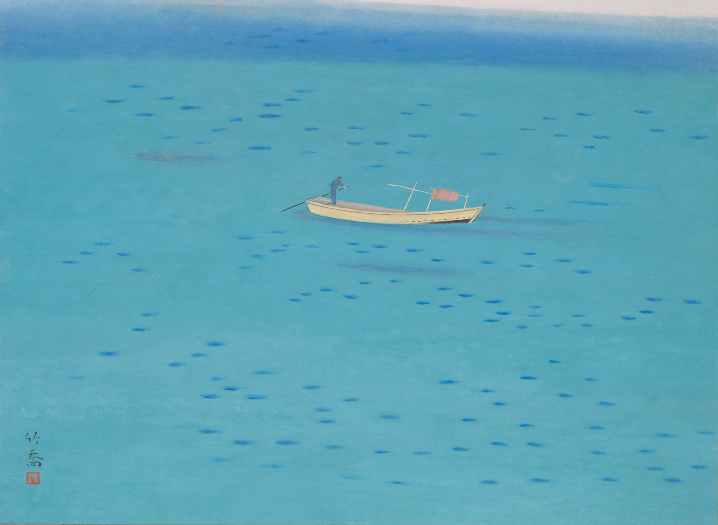 小野竹喬《海》